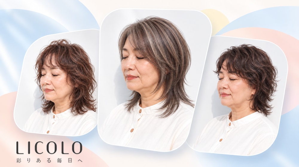 60代の方におすすめのウルフカット15選!すっきり見える髪型を紹介