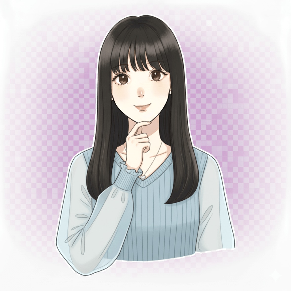 フルバングの女性のイラスト