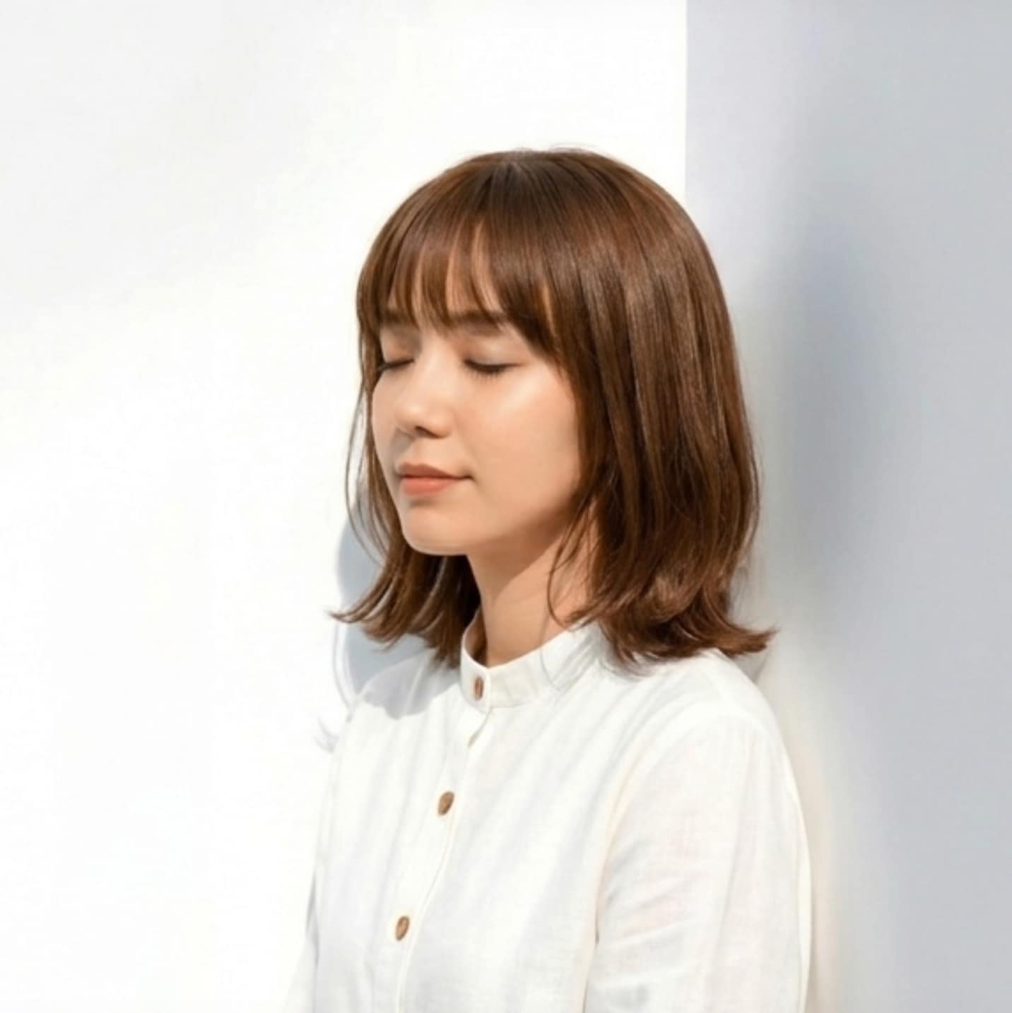 12. 大人っぽくまとまる外ハネぱっつんボブ