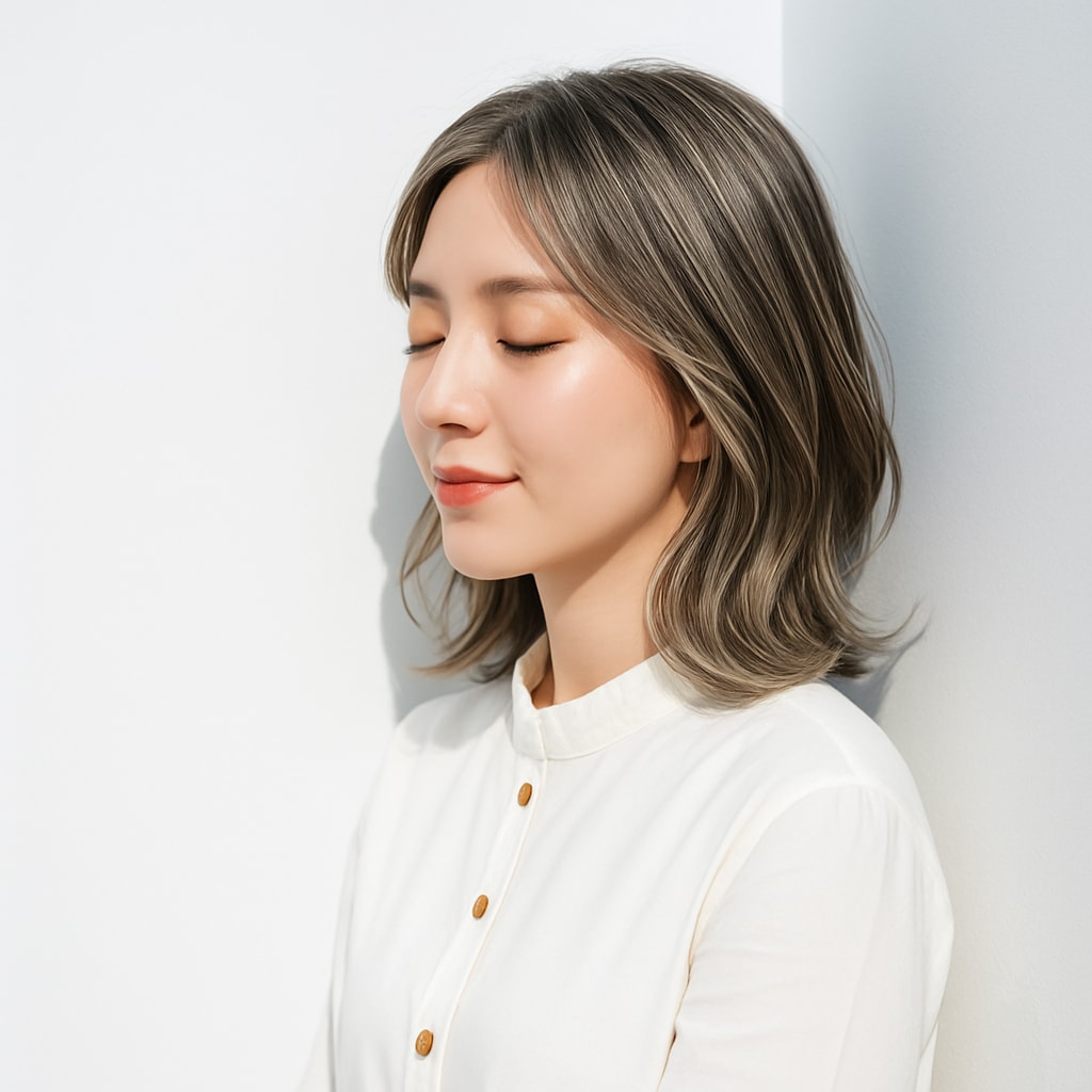 オリーブベージュ：軽やかさと抜け感を両立する洗練カラー