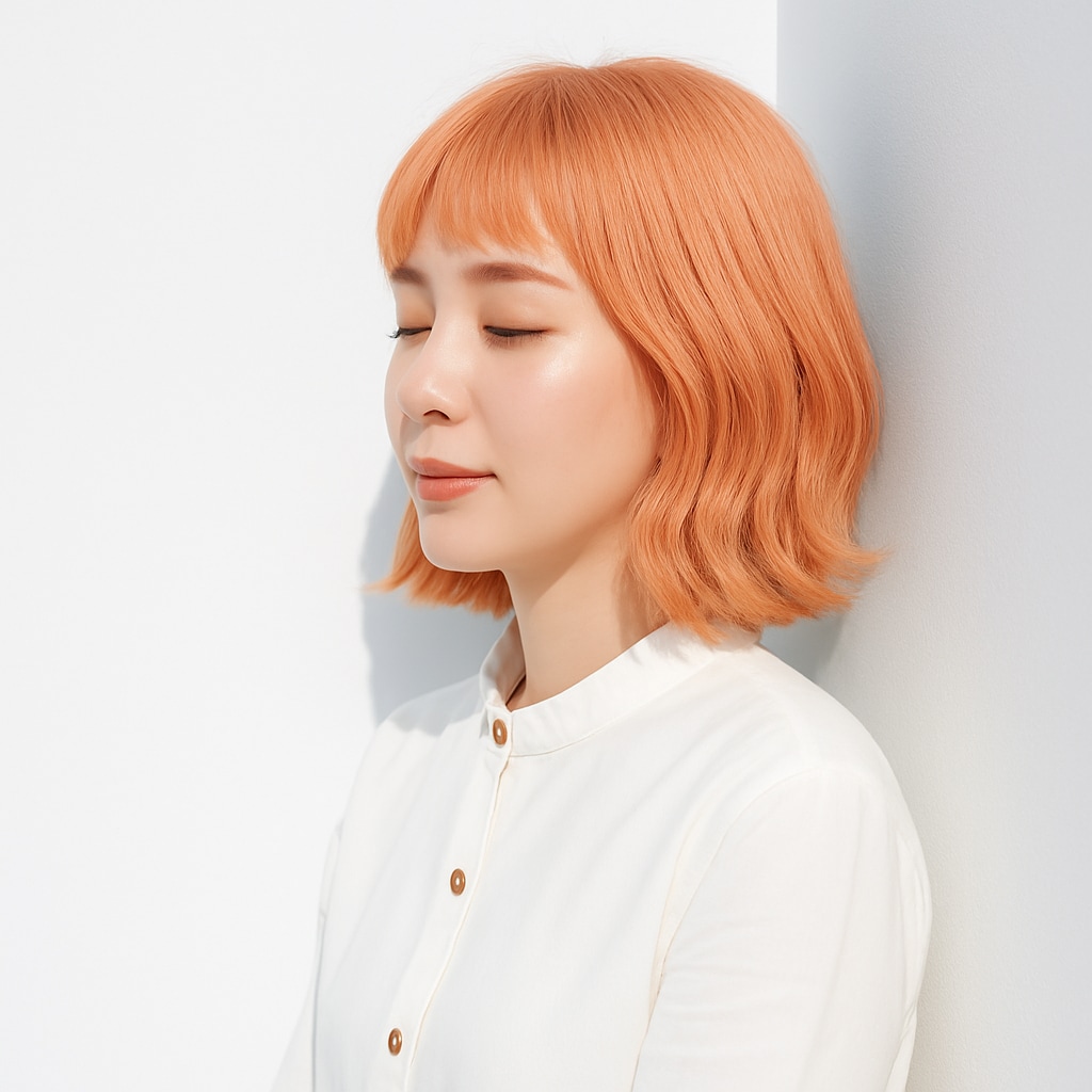 ピーチオレンジ：肌の血色をふわっと底上げする軽やかカラー