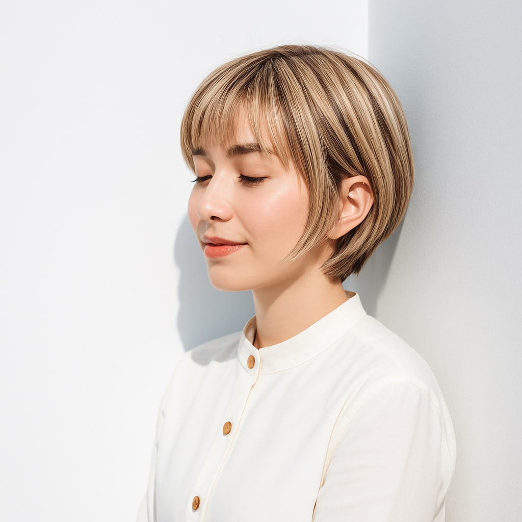 ホワイトベージュ：まろやかで上品な白カラー