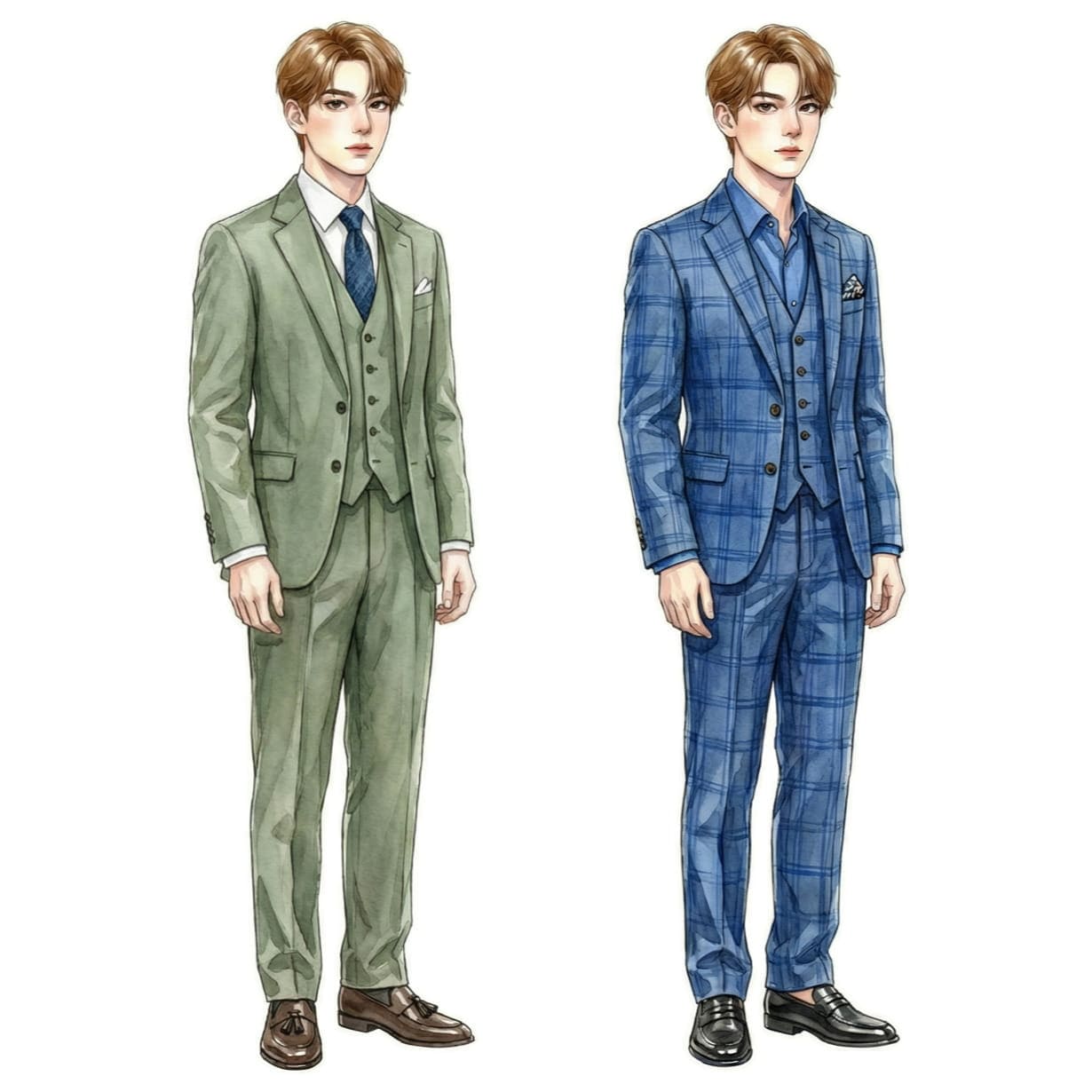 イエベ春に似合うビジネスコーディネート