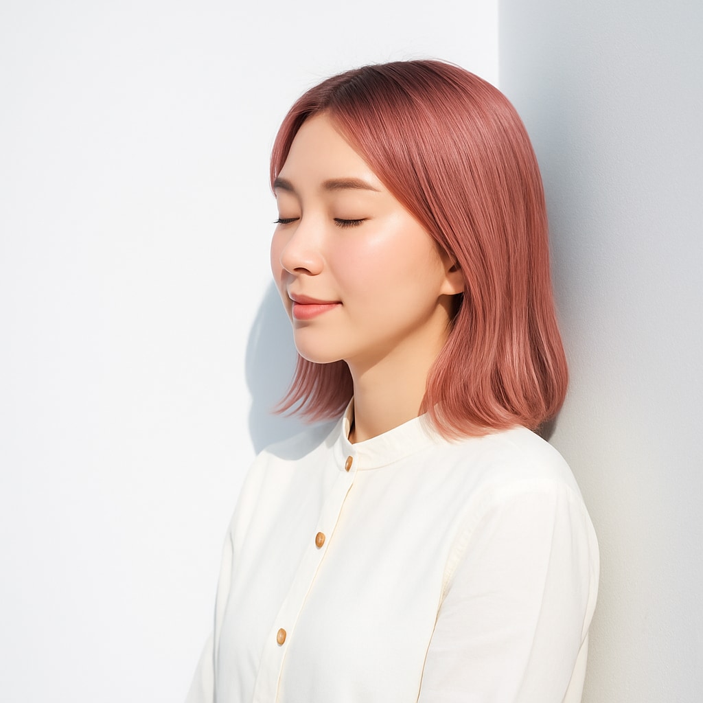 ピーチピンク：軽やかでフレッシュな甘さが魅力のピンクカラー