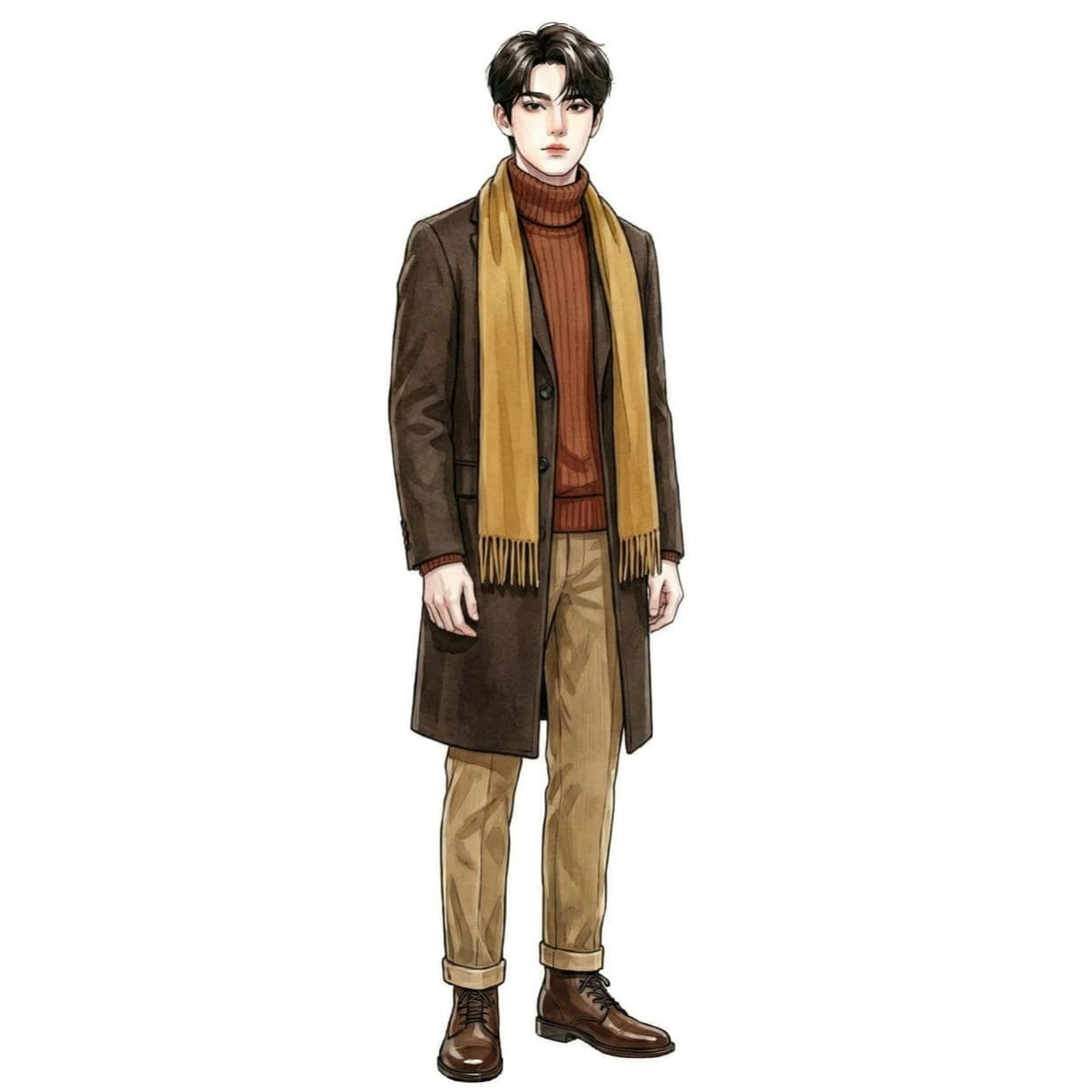 イエベ秋に似合うコーディネート3