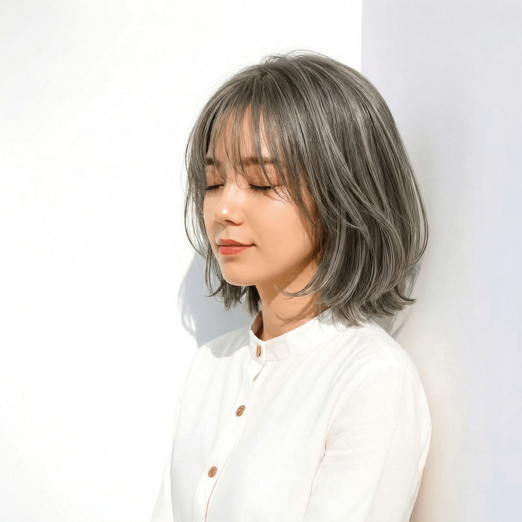 ③くすみオリーブグレージュ：こなれ感を演出する大人の寒色