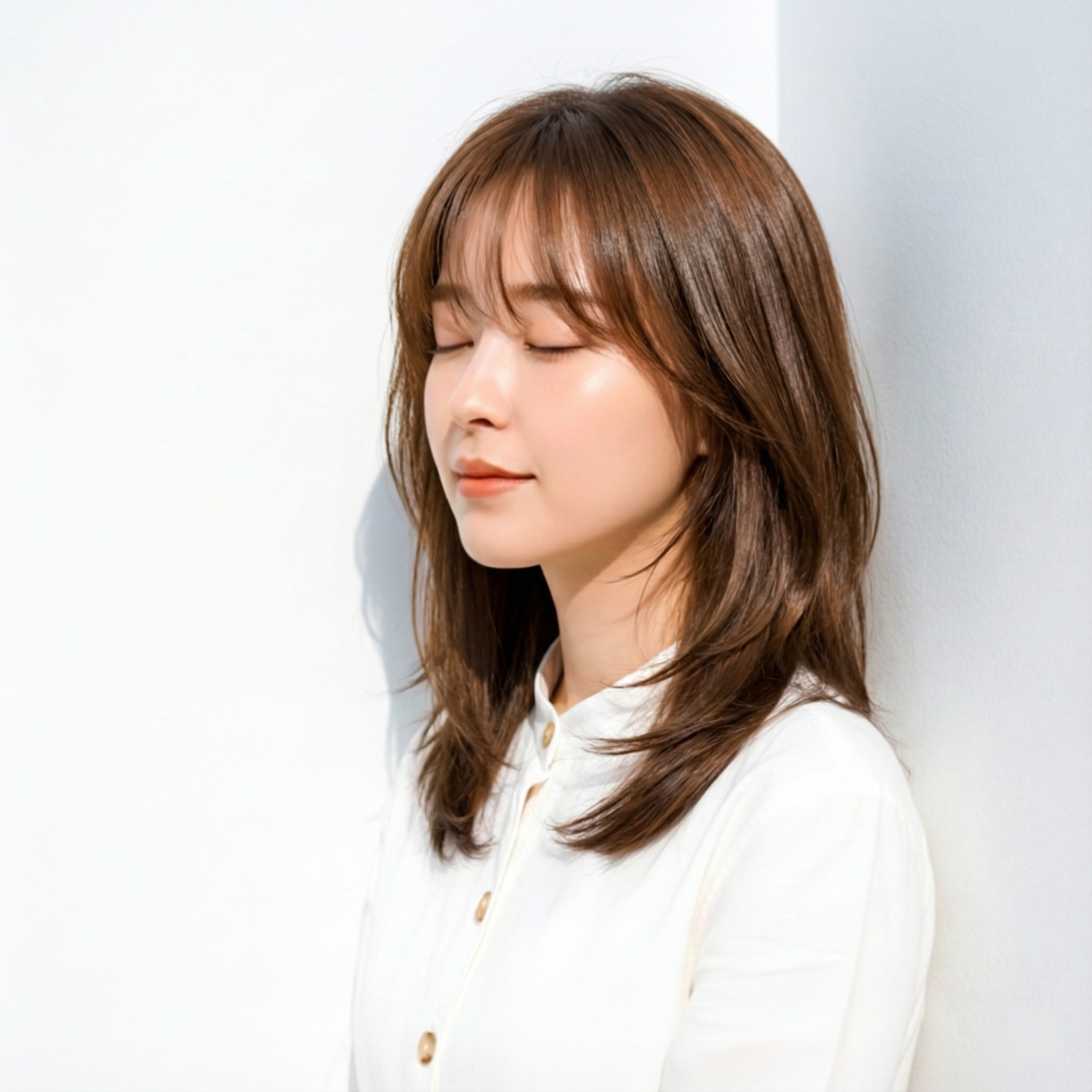 面長さんにおすすめの「シースルーバング」