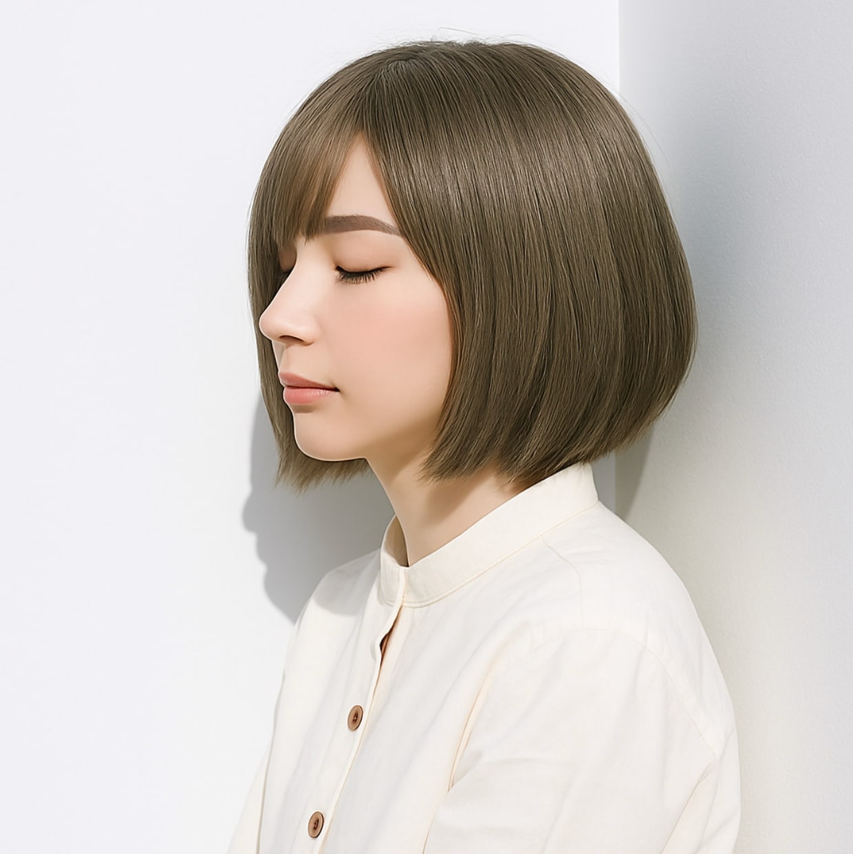 縮毛矯正：3〜6ヶ月に1回