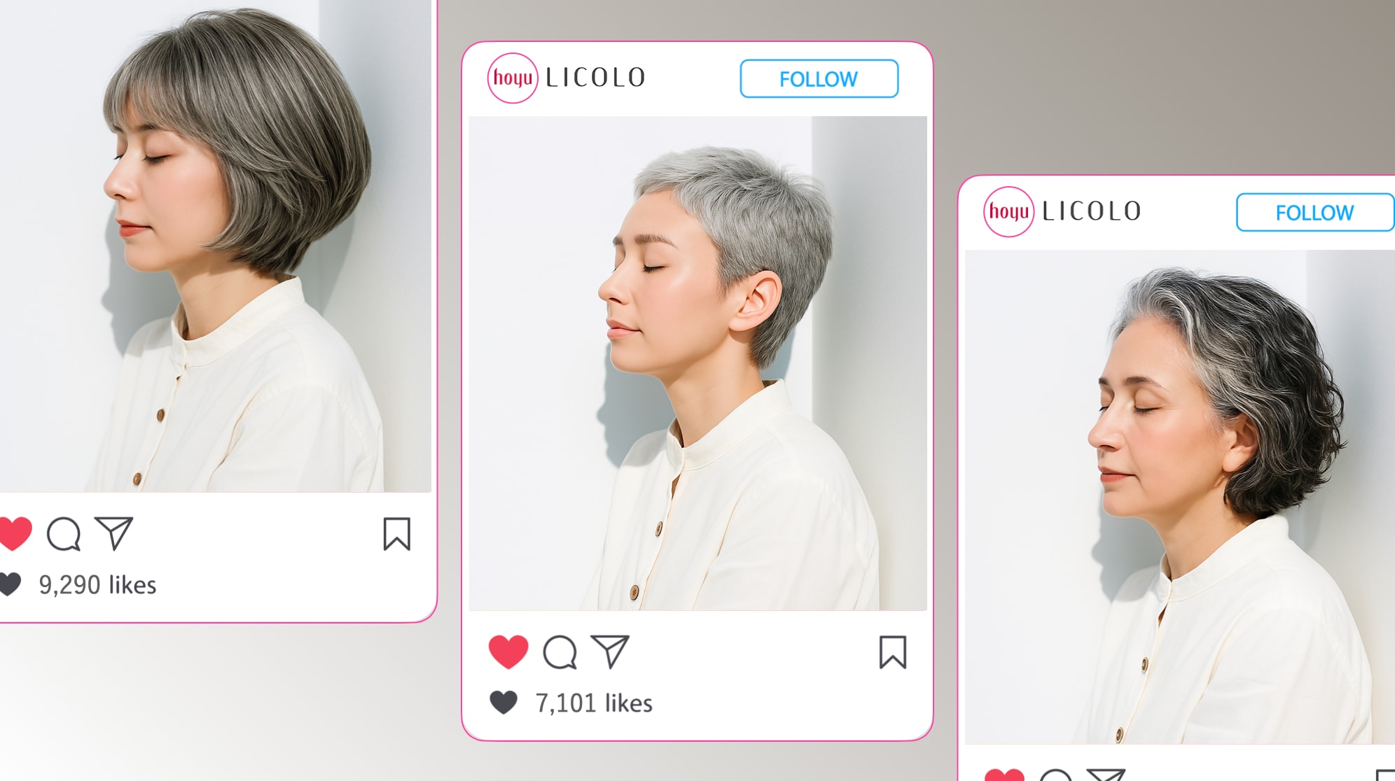 白髪でもかっこいい女性の髪型20選。白髪が目立たず若く見えるヘアスタイル特集