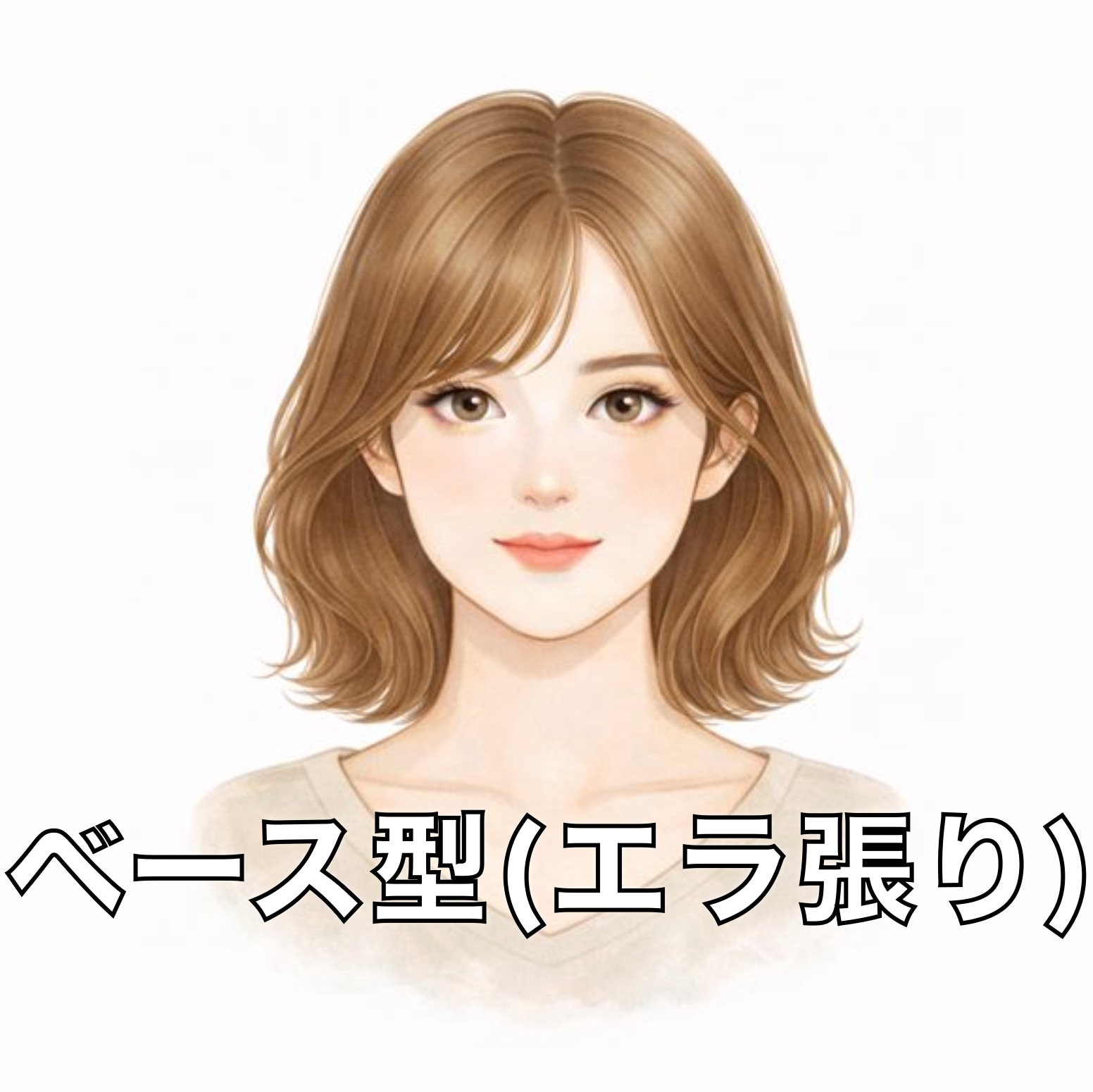 ベース型(エラ張り)