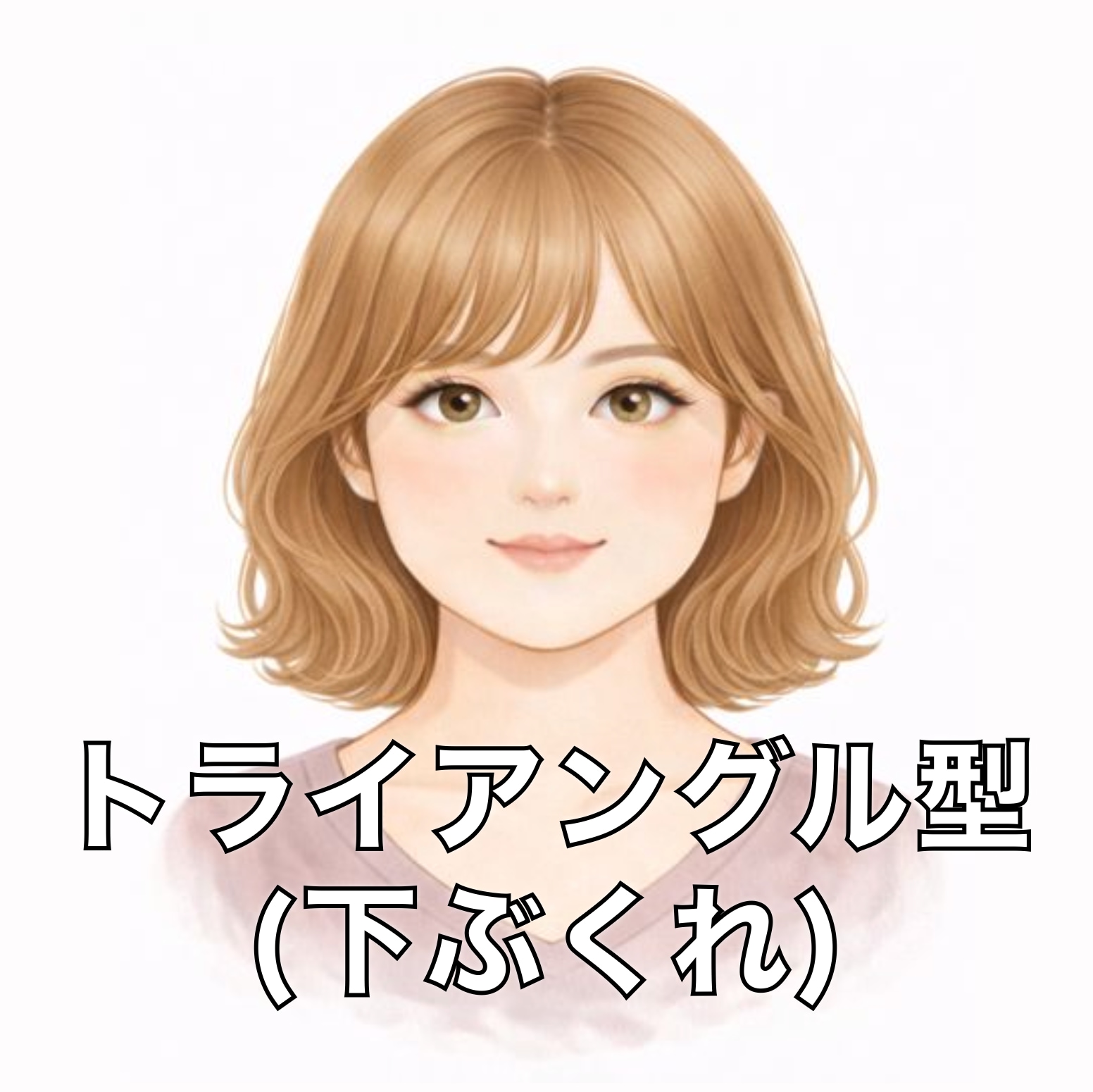 トライアングル型(下ぶくれ)