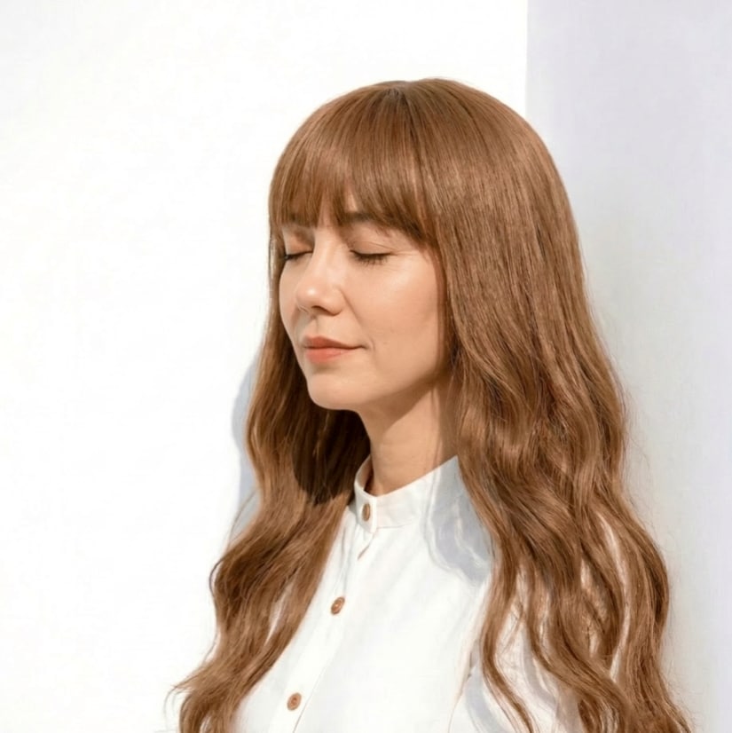 10. ブリーチなし×落ち着きミルクティーベージュ