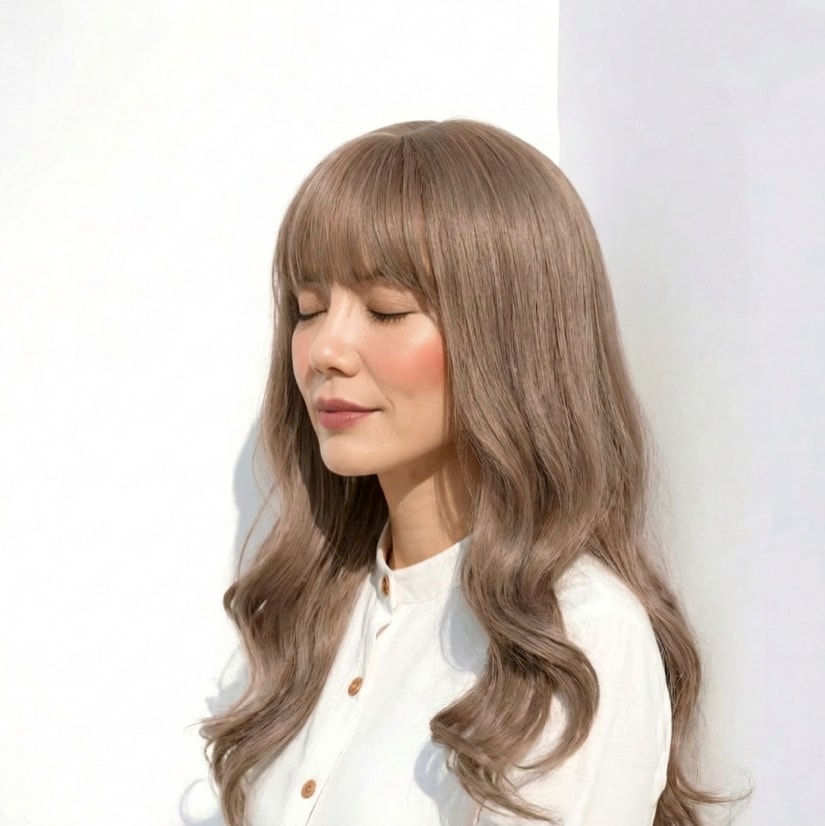 15. 透け感ミルクティーベージュ