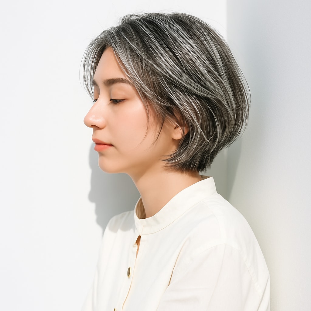 4. ハイライト：筋感で立体感、動くたびに光が走る