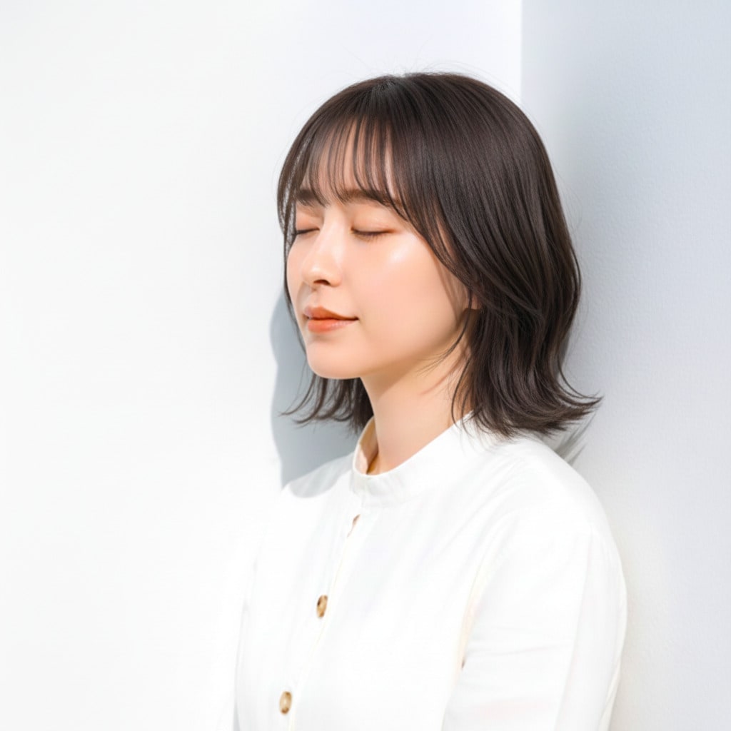 ハッシュカット_セミロングレイヤー