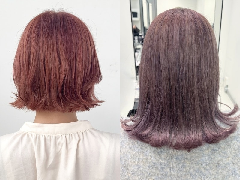 ピンク系のヘアカラー・髪色一覧