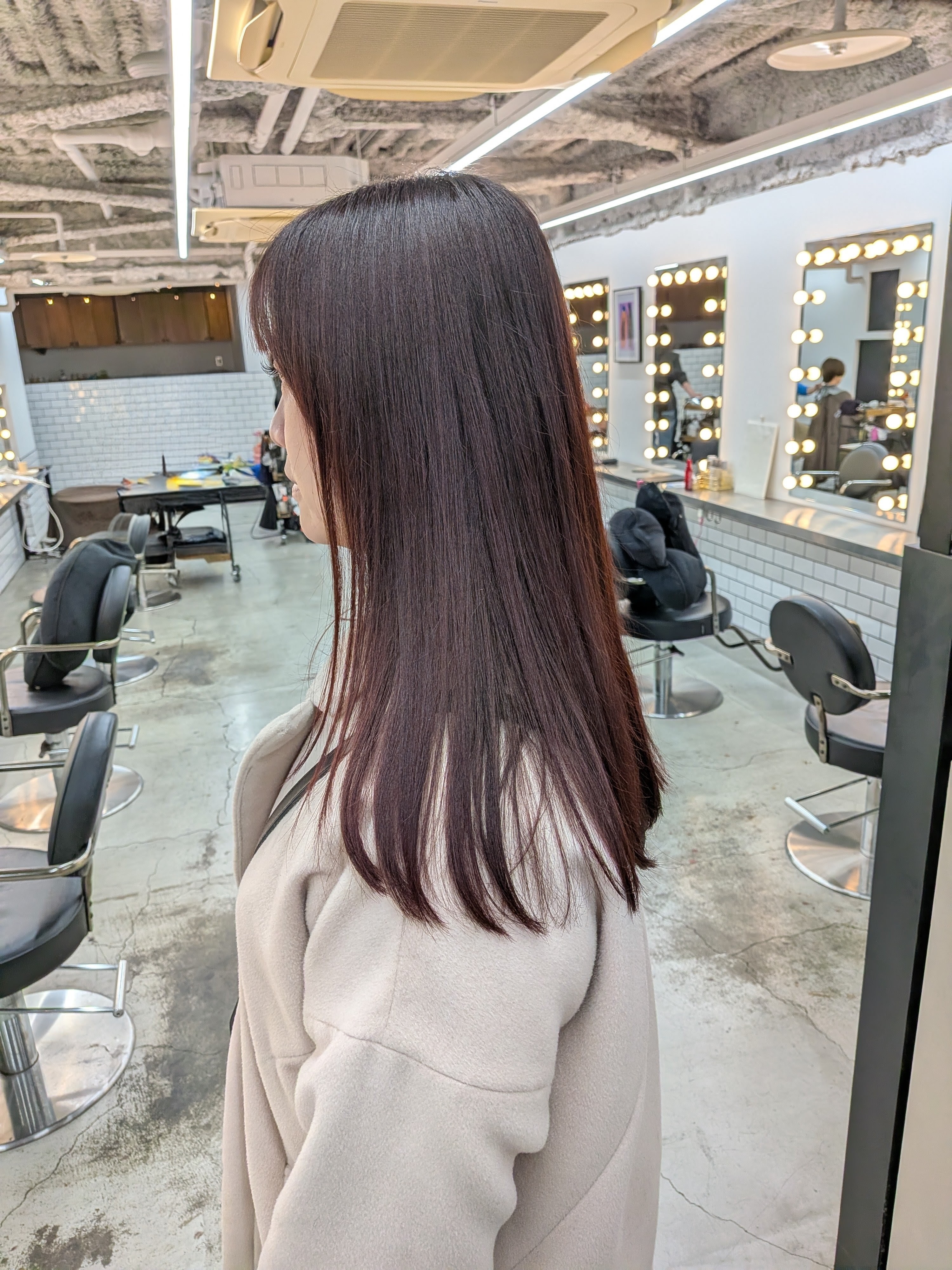 ⑫ピンクラベンダー：“透け艶”で全体の大人っぽさ底上げ。ピンクを強めにすることでより春らしい仕上がりに。