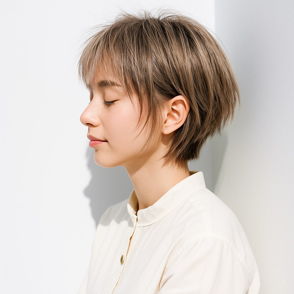 6. グレージュ：赤みオフで軽やかさと洗練された抜け感