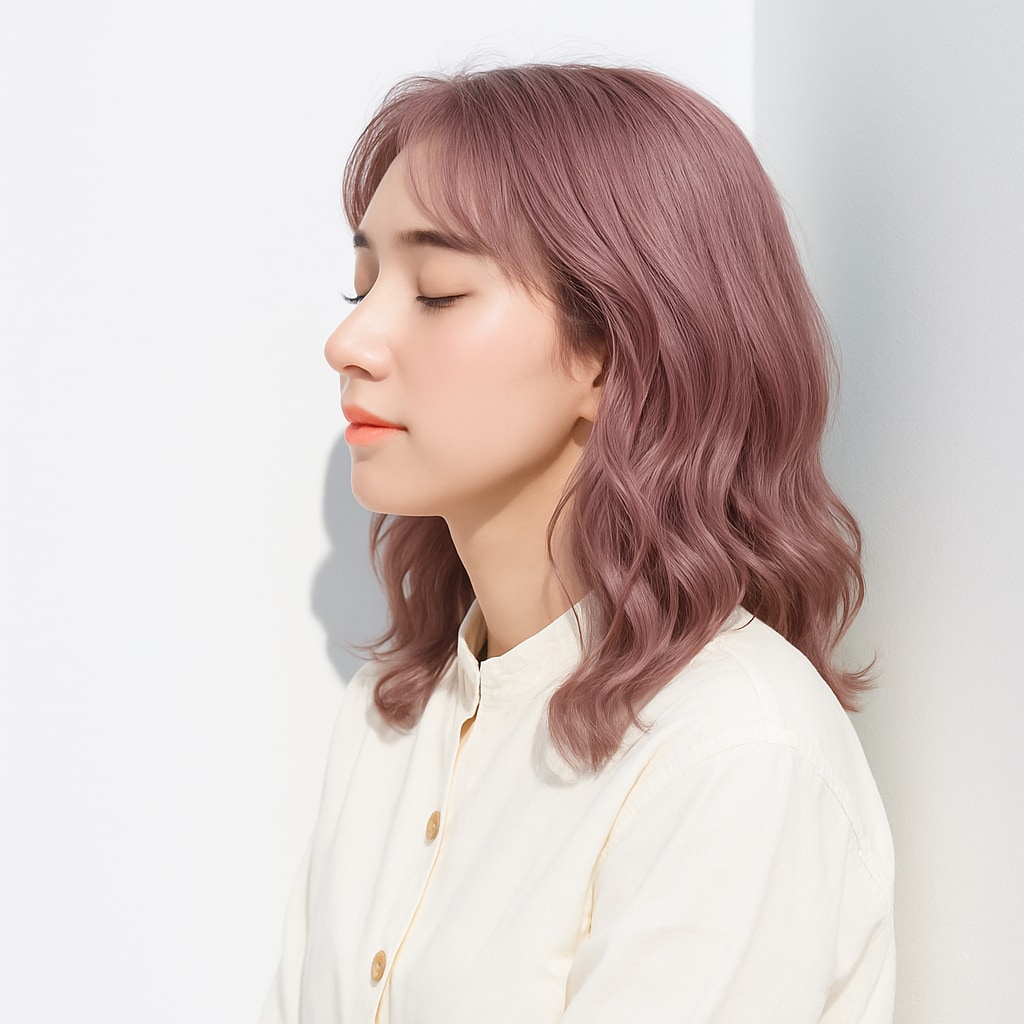 2. ピンクベージュ：やわらかい透明感で大人可愛い