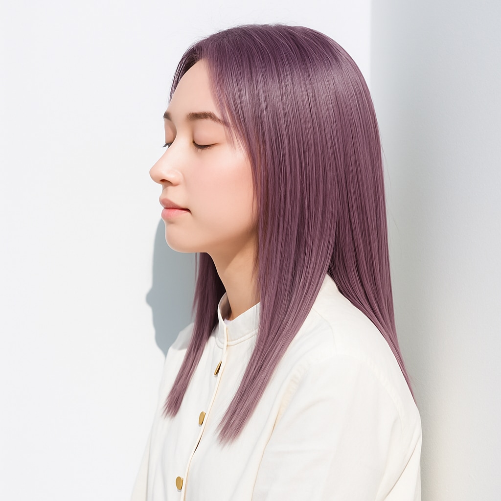 4. ピンクラベンダー：可憐なくすみとツヤで上品見え