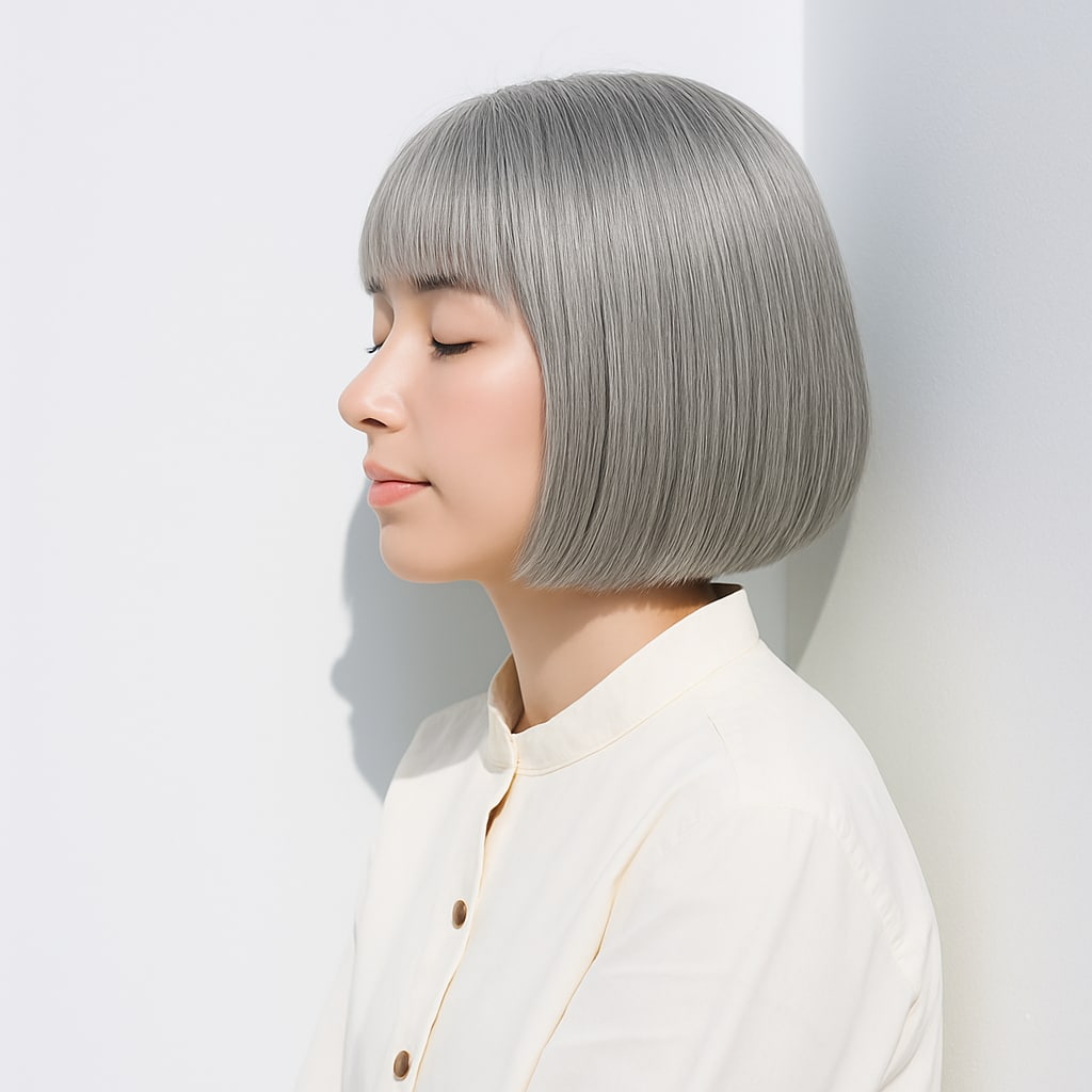 11. ホワイトシルバー：無彩色のクリア感でミニマルに映える