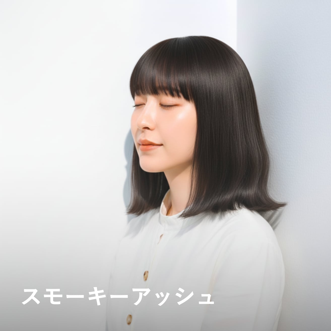 ブリーチなしカラー14. スモーキーアッシュ