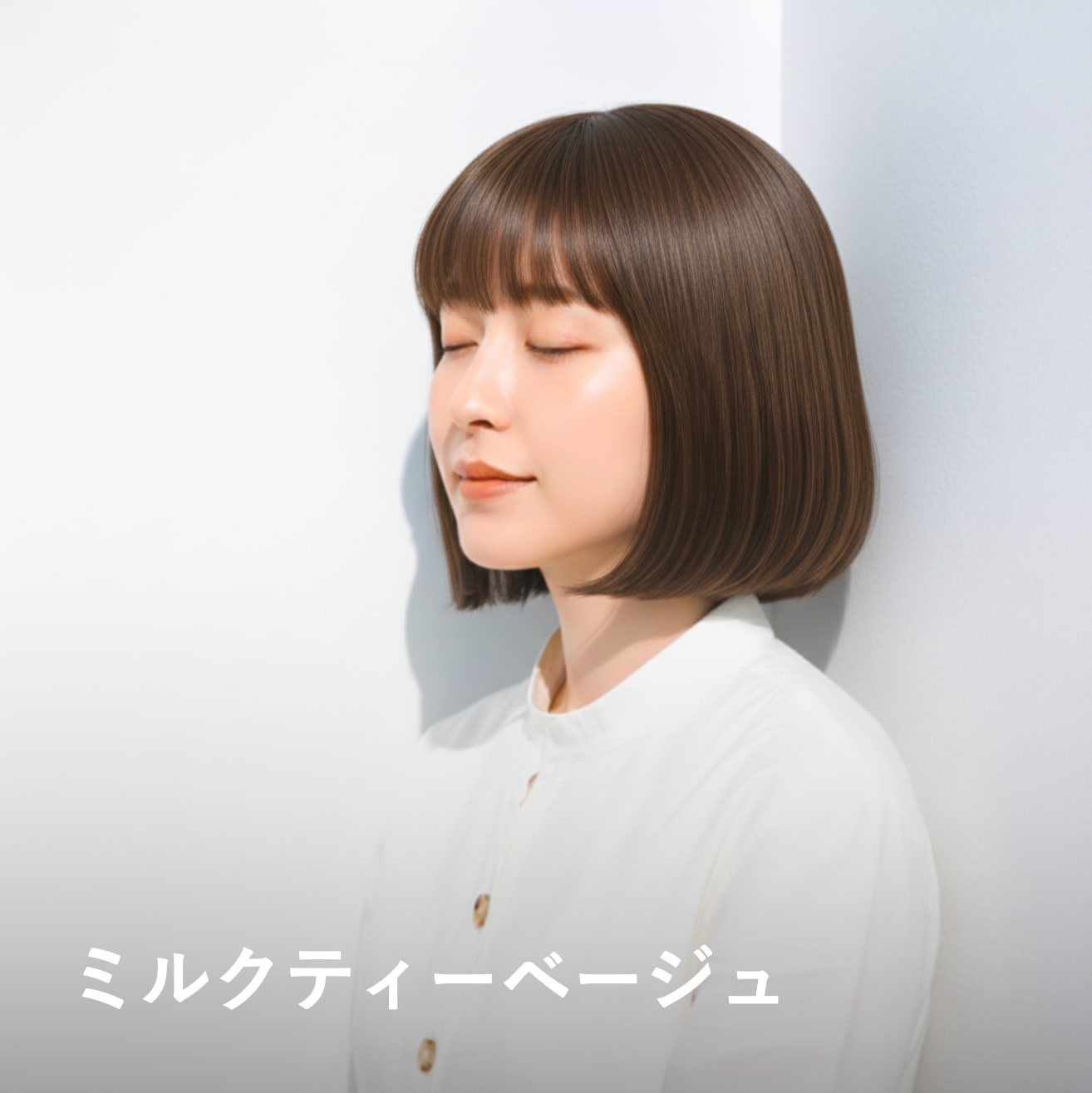 ブリーチなしカラー15. ミルクティーベージュ