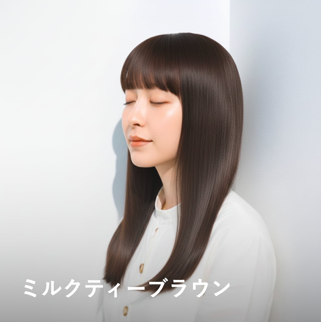 ブリーチなしカラー16. ミルクティーブラウン