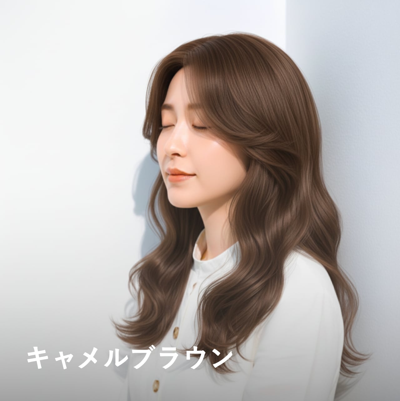 ブリーチなしカラー17. キャメルブラウン