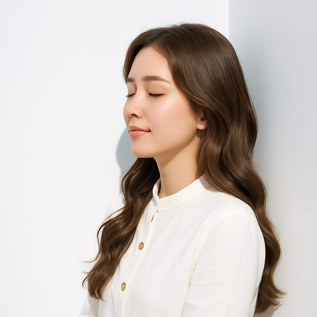 1. ミルクティー×柔らかウェーブ：ナチュラルに透ける軽やかカラー