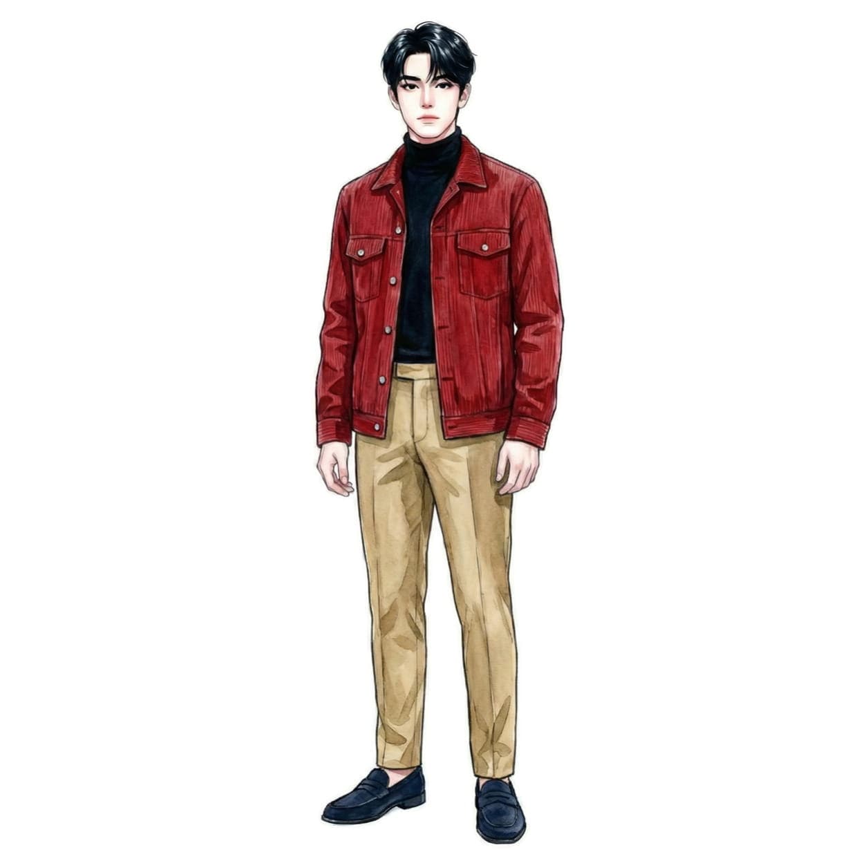 ブルベ冬に似合うコーディネート1