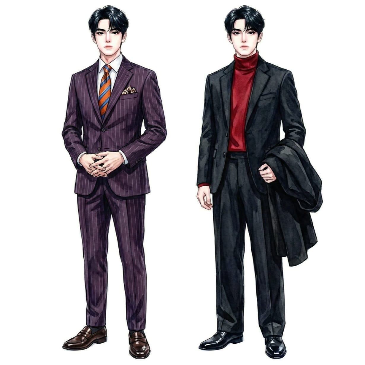 ブルベ冬に似合うビジネスコーディネート