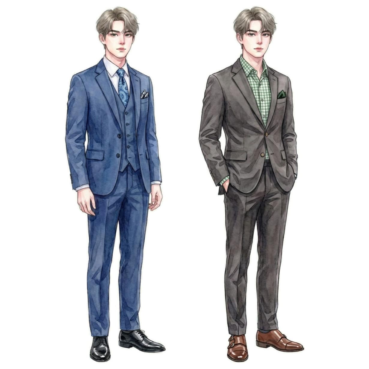 ブルベ夏に似合うビジネスコーディネート