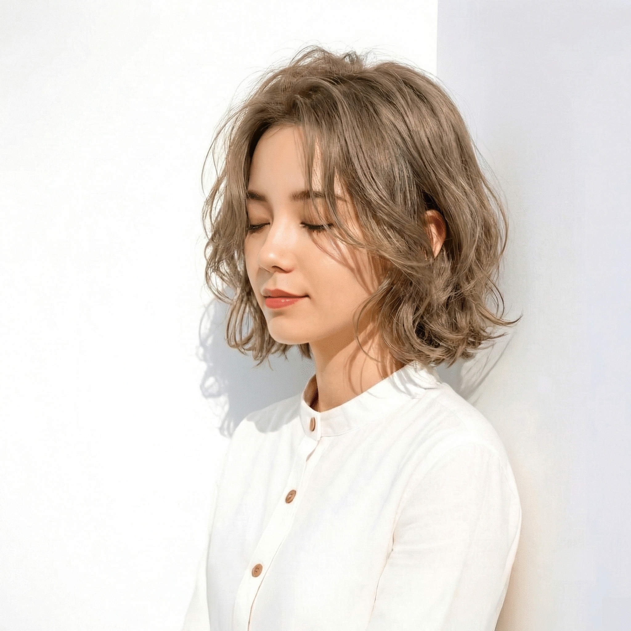 ベージュ系ハイライト①：やわらかく見せたいならこれ！