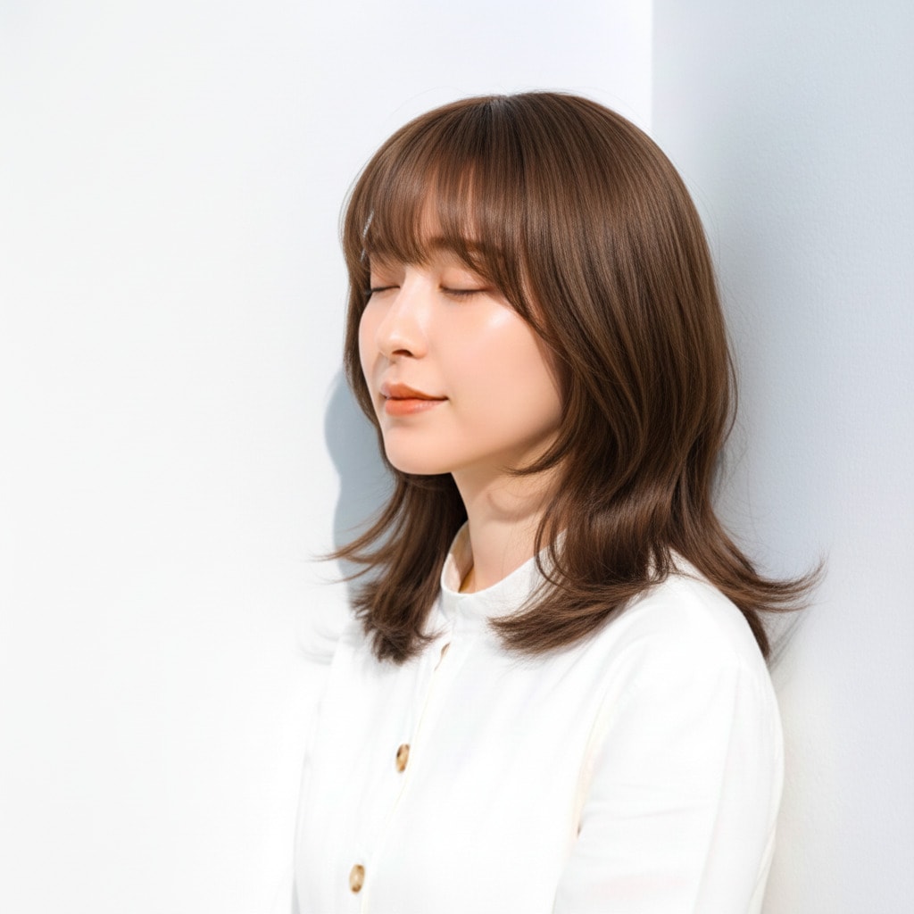 軽さを出すレイヤーカット