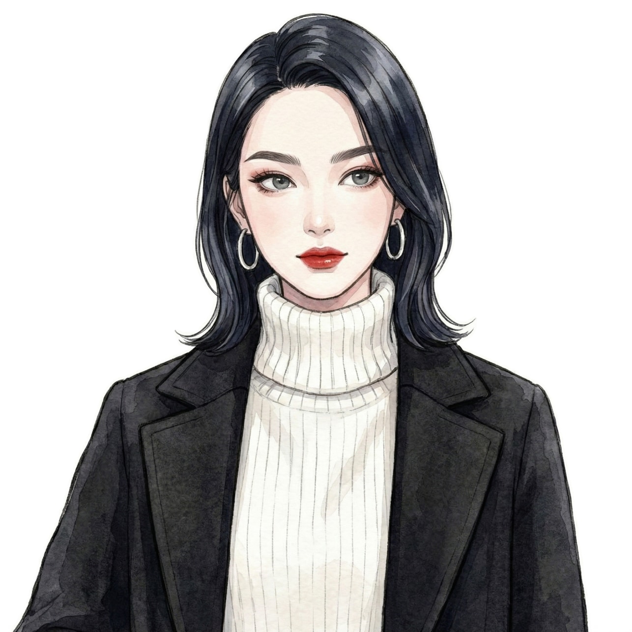 上がり眉（つり眉／への字眉毛）