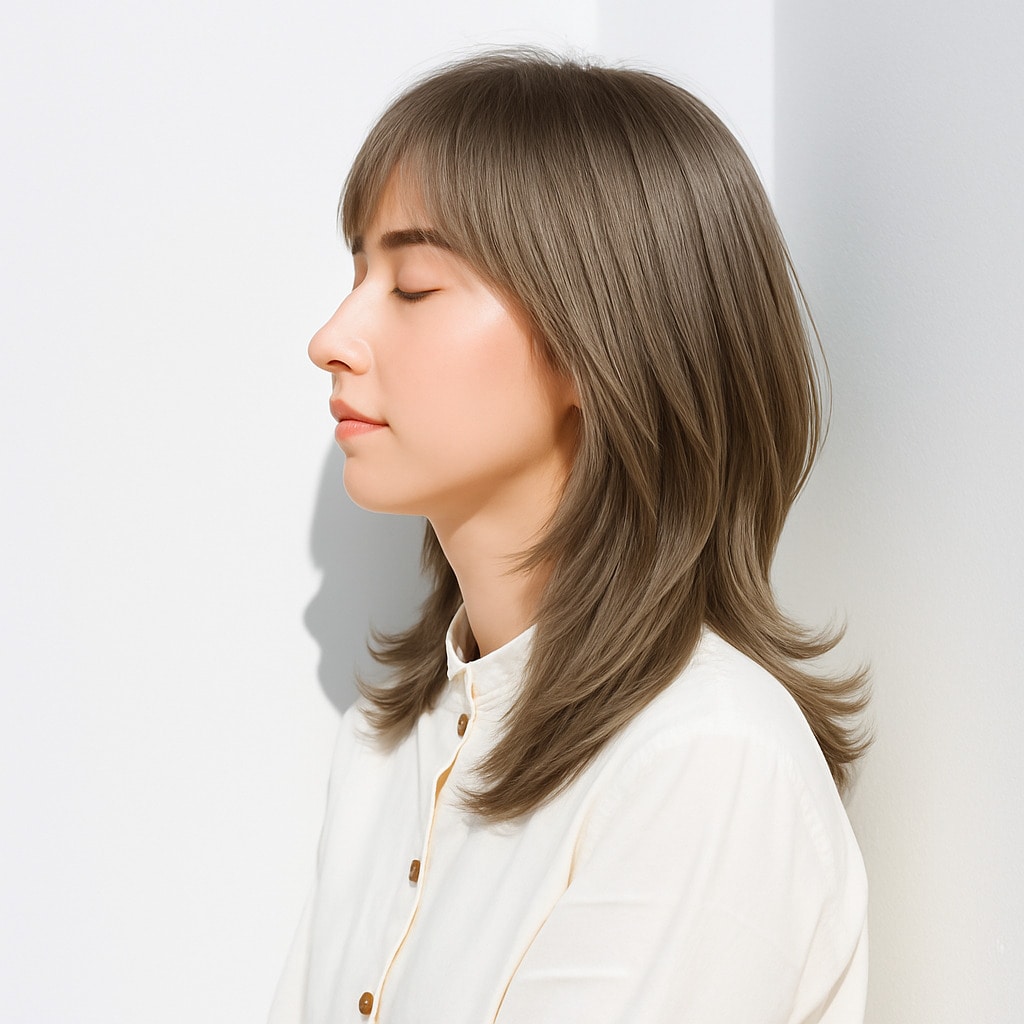 白髪が目立たないカラー5_明るめトーンのミルクティー
