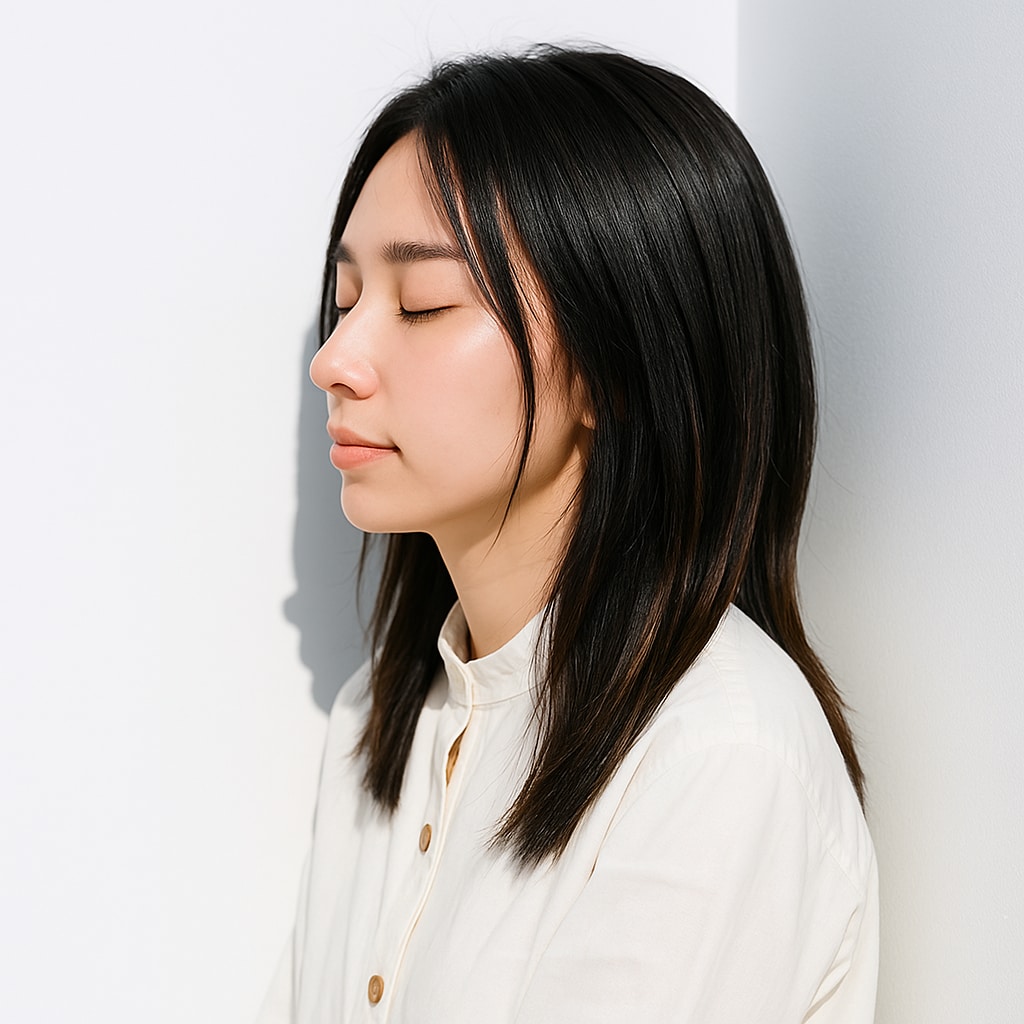 ブラウン系裾カラー2