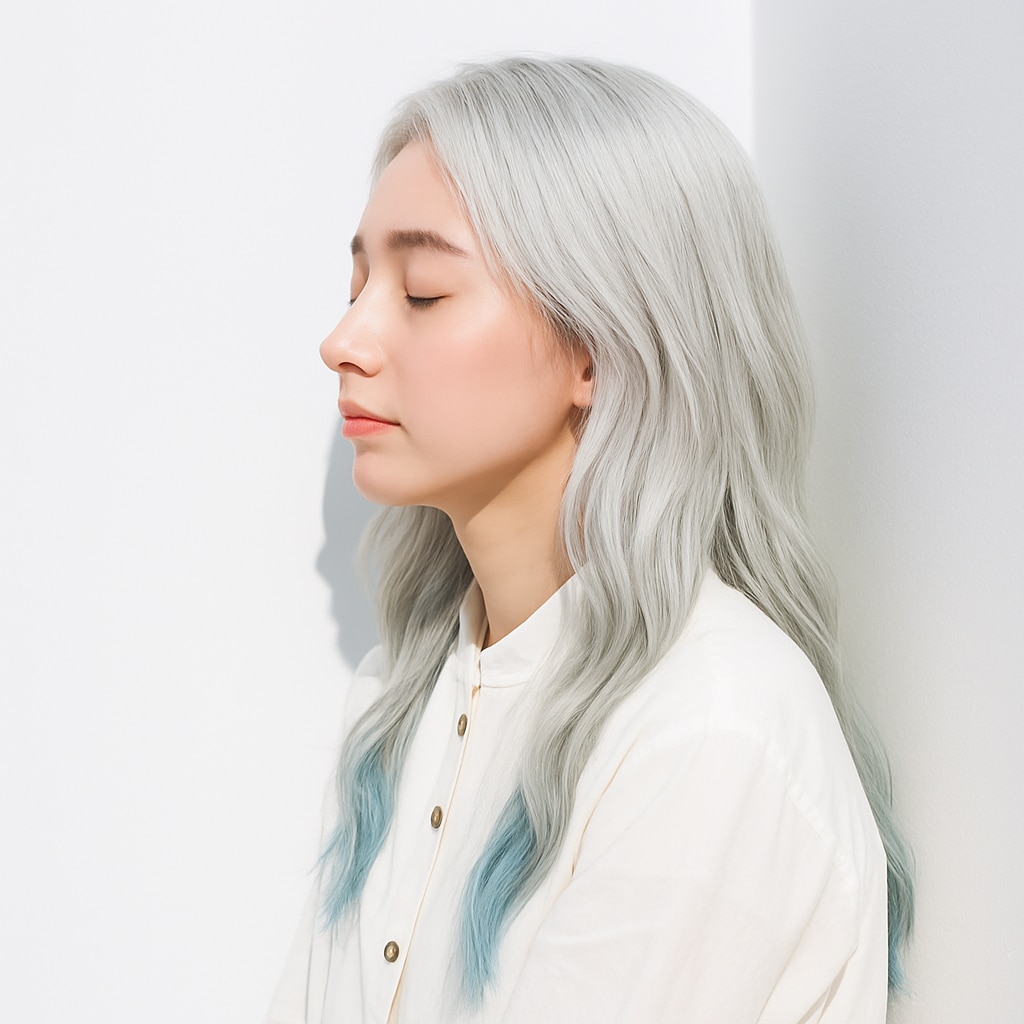 ブルー系裾カラー2