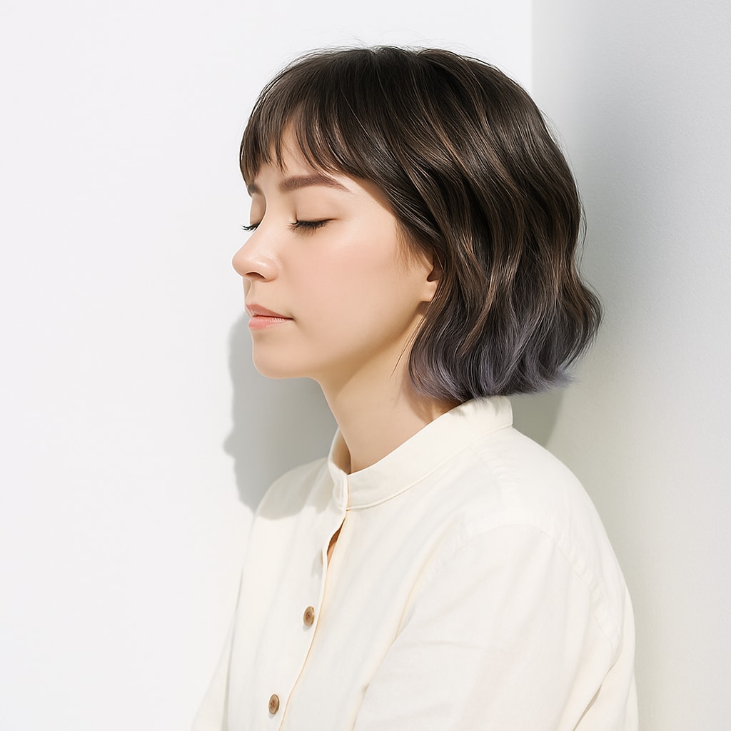 パープル系裾カラー1