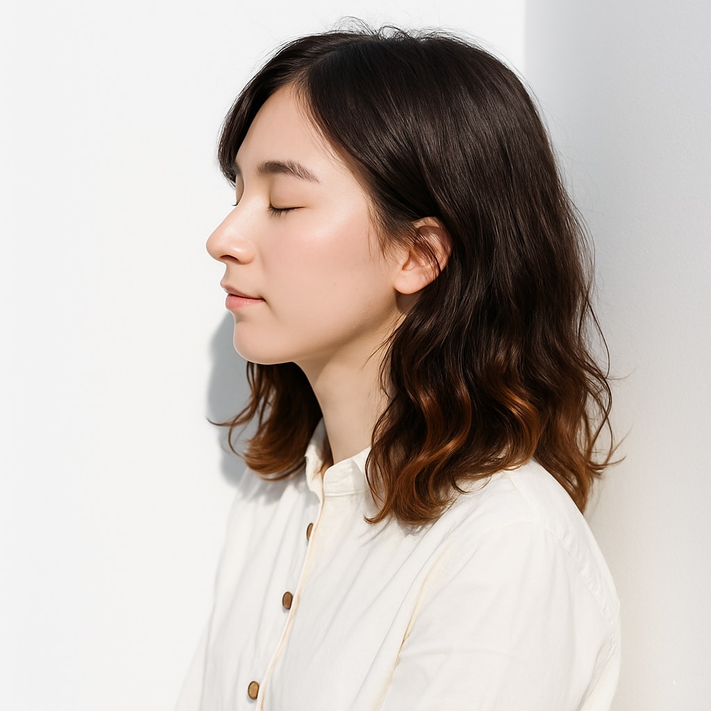 ブラウン系裾カラー1. ダークモカブラウン×ナチュラルブラウン