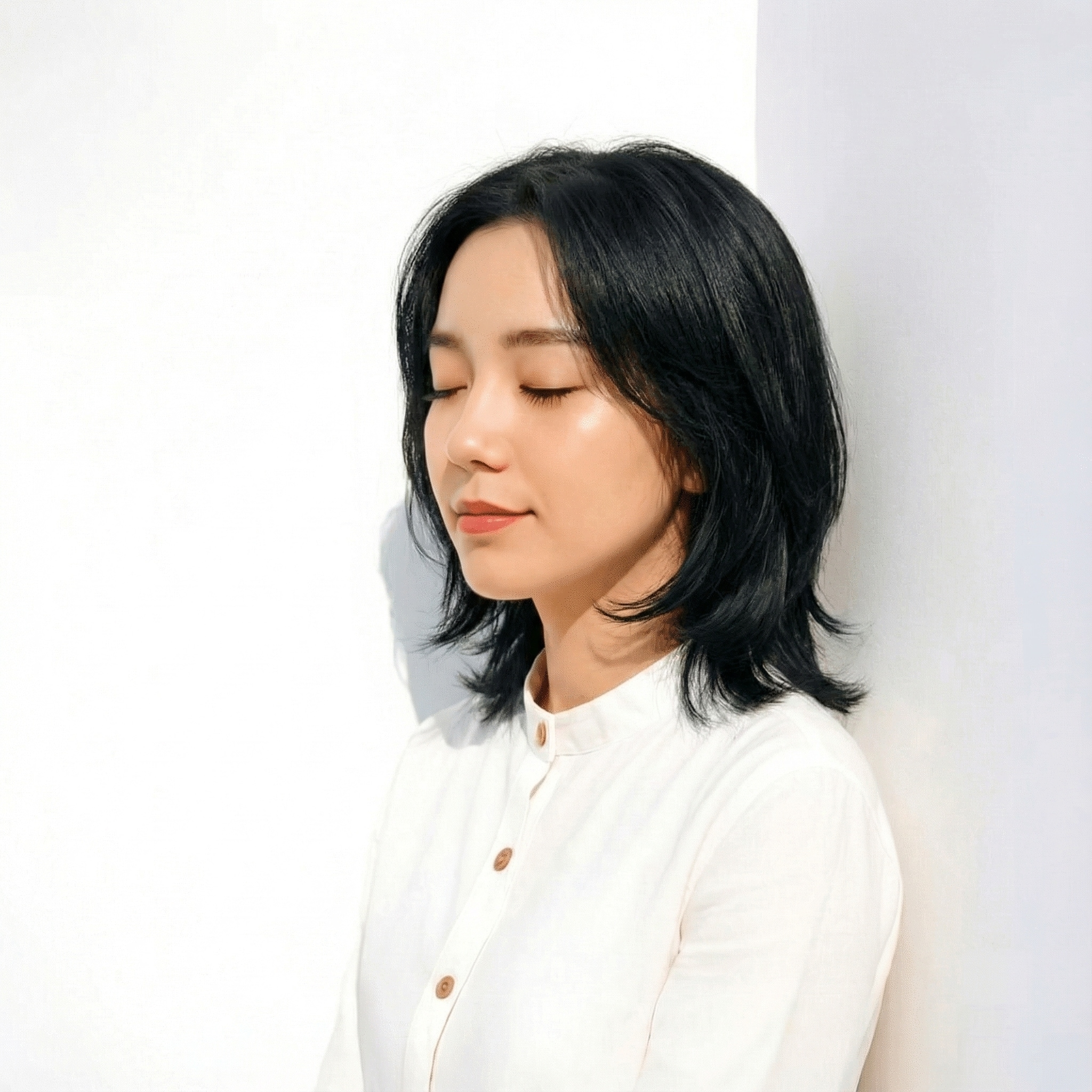 透明感のある黒髪__ナチュラルブラック