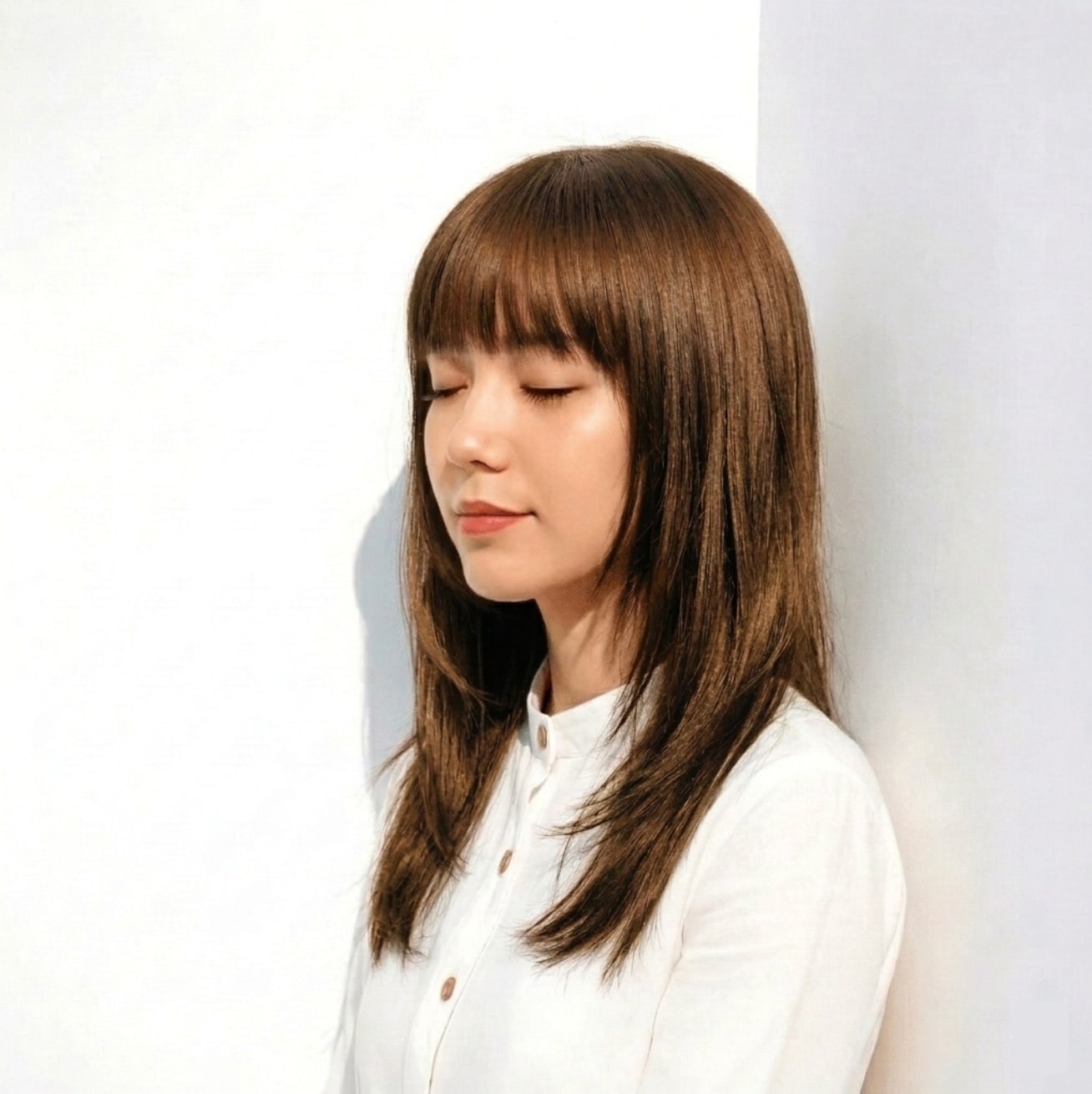 黒染めからブリーチ1回で出せる明るさ