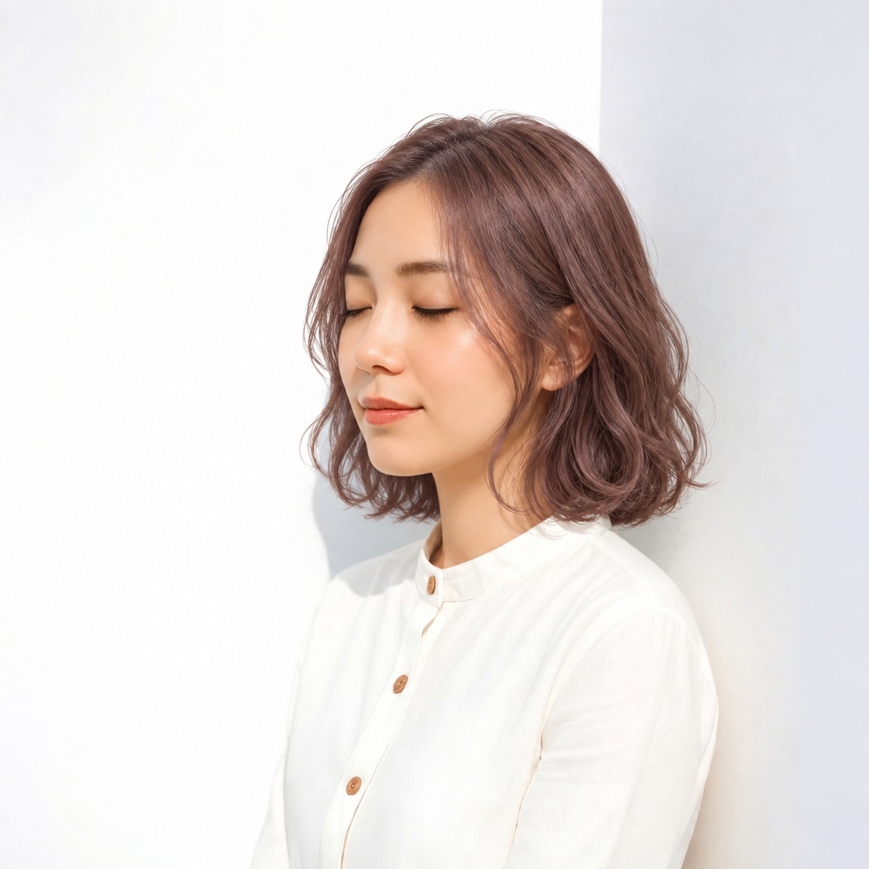 1. ゆるめボブパーマ × Sカール：曲線が重なり、長さを変えなくても華やかな動きが出ます