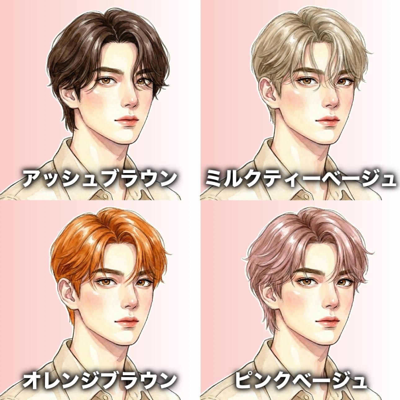 1. イエベ春に似合う髪色一覧