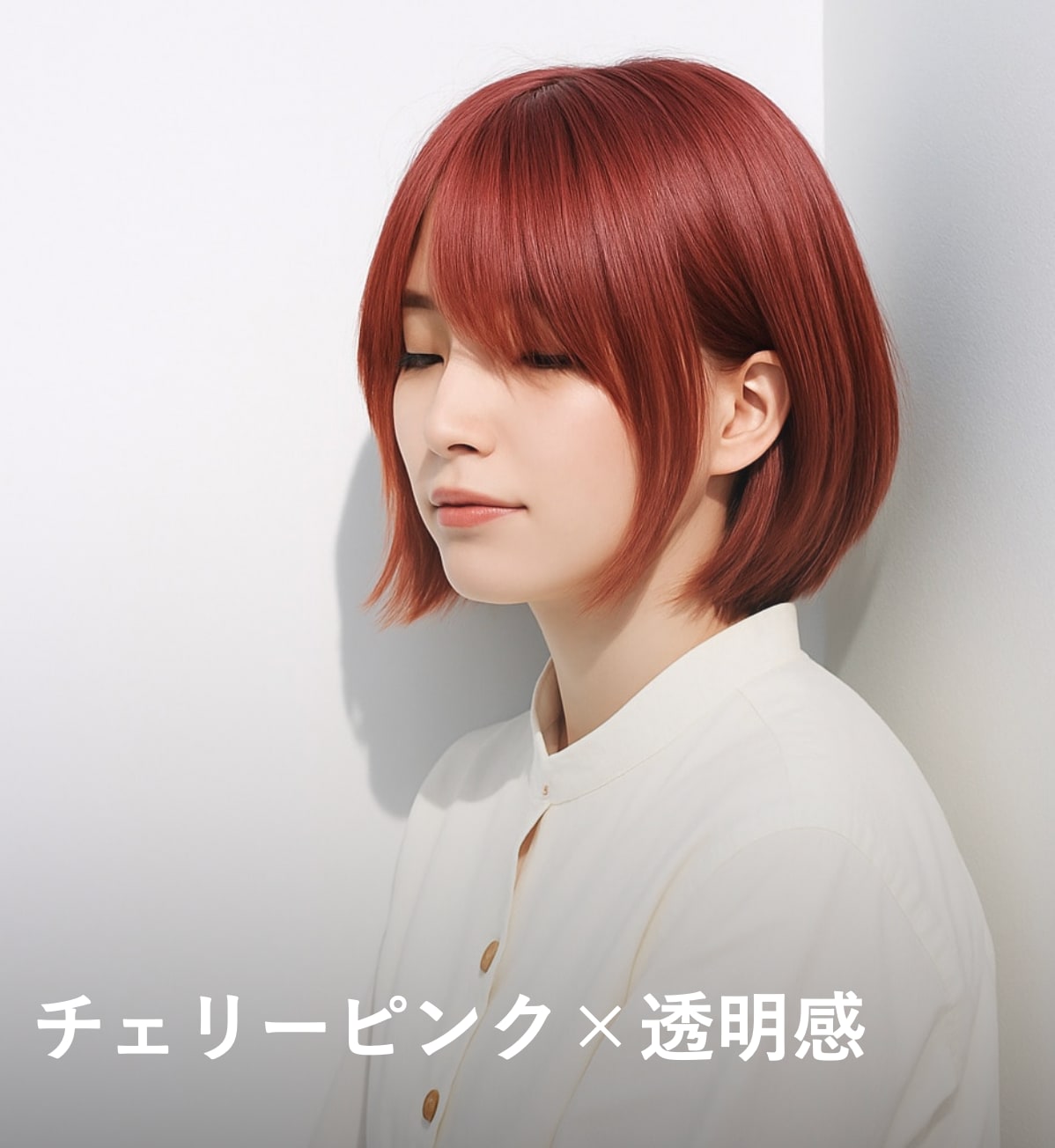 1. チェリーピンク×透明感