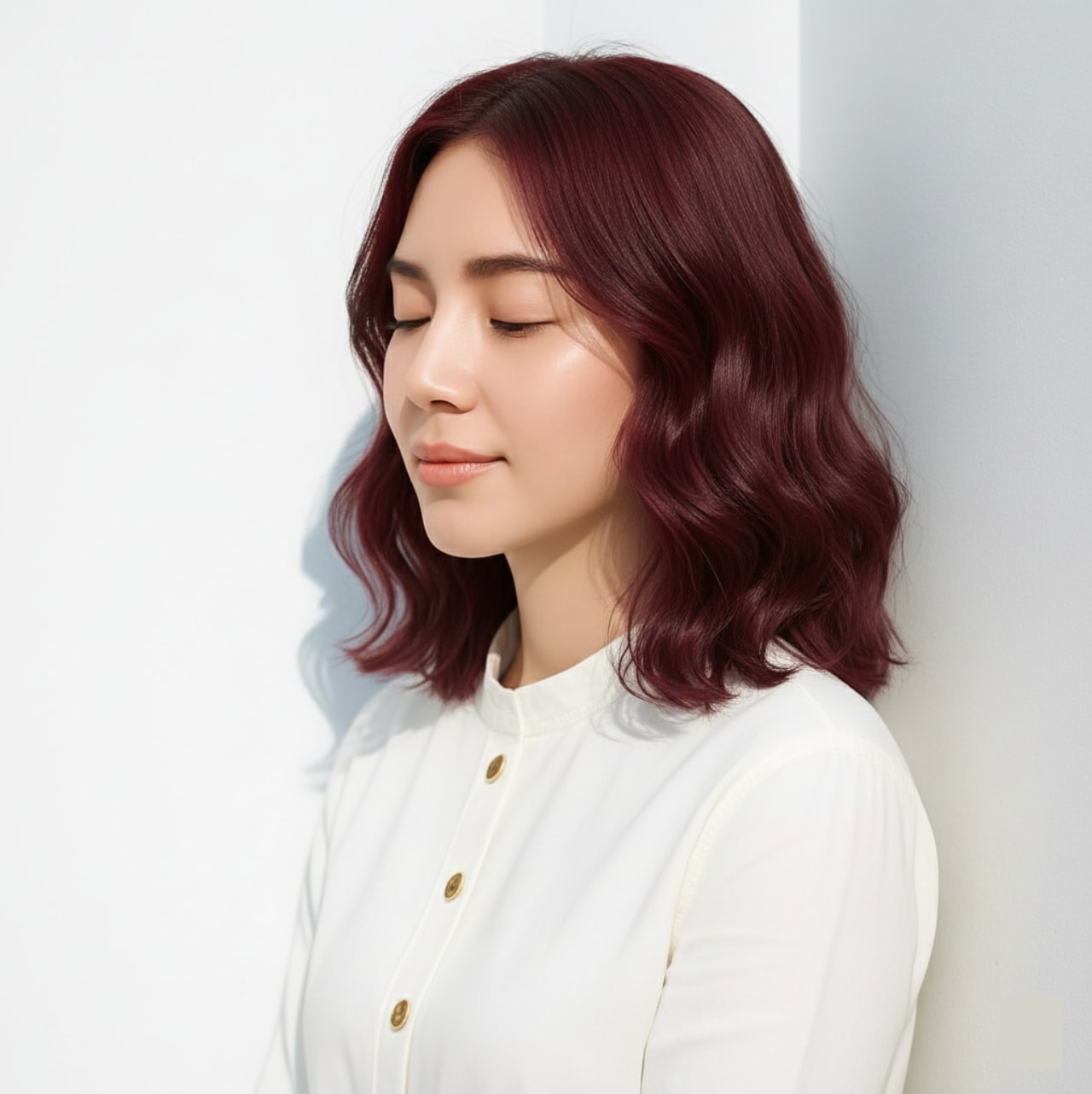 1. ピンク×柔らかウェーブ：華やぎとツヤをまとえる大人ピンク