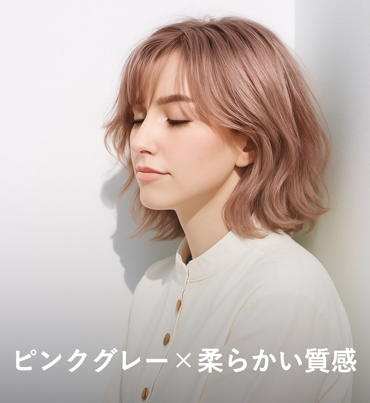 1. ピンクグレー×柔らかさ