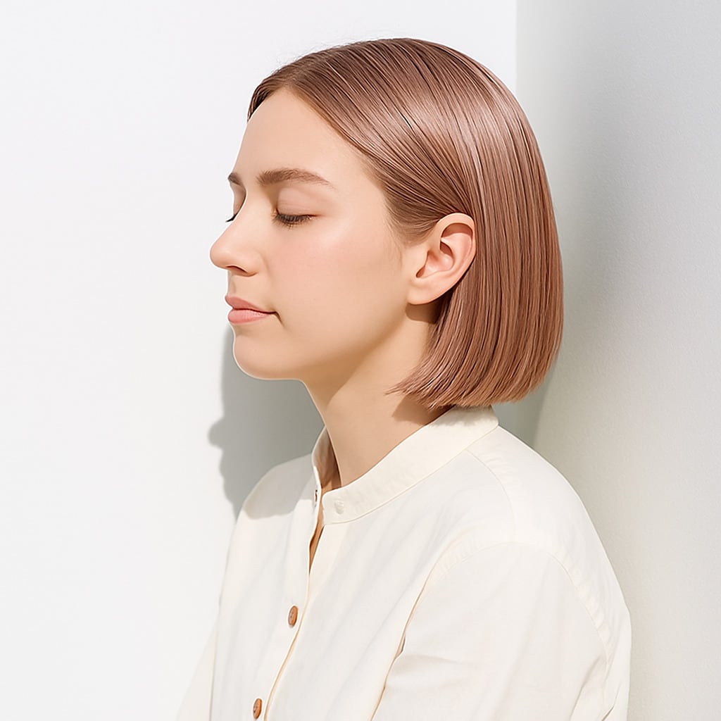 1. ピンクブロンド×スモーキー：肌を明るく上品に見せる色合い