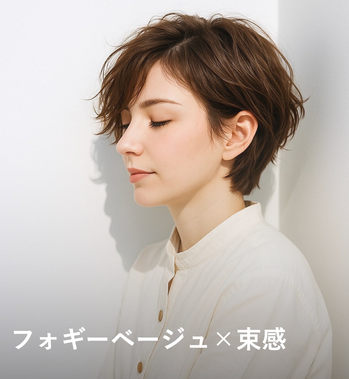  1. フォギーベージュ×束感